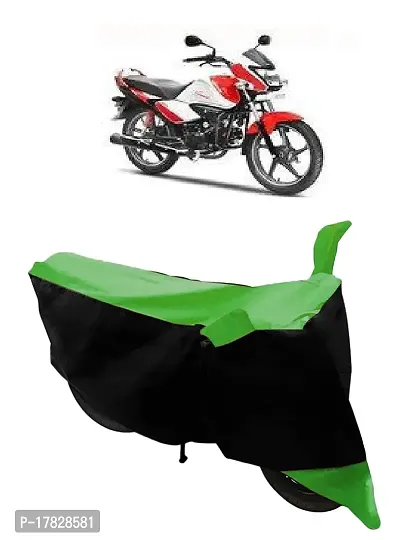 GUBBINS Two Wheeler Bike Cover Compatible with Hero Splendor I Smart Water Resistant UV Protection Cover (Green)