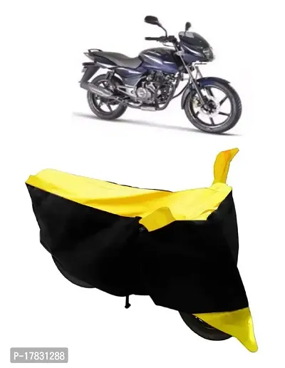 GUBBINS Two Wheeler Bike Cover Compatible with Bajaj Pulsar 150 Water Resistant UV Protection Cover (Yellow)