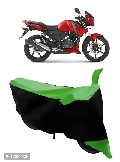 GUBBINS Two Wheeler Bike Cover Compatible with TVS Apache RTR 160 Water Resistant UV Protection Cover (Green)