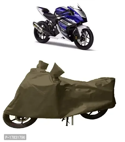 GUBBINS Presents Water Resistant Heatproof Cover Made for Yamaha YZF R25 Dustproof Cover (Olive Green)-thumb0