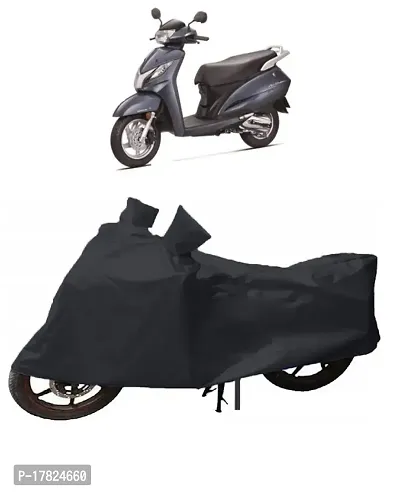 GUBBINS Presents Water Resistant Heatproof Cover Made for Honda Activa 125 Dustproof Cover (Black)-thumb0