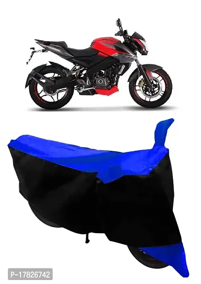 GUBBINS Two Wheeler Bike Cover Compatible with Bajaj Pulsar 200 NS DTS-i Water Resistant UV Protection Cover (Blue)-thumb0