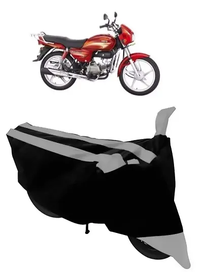 GUBBINS Semi Waterproof Motorcycle Cover Compatible with Hero Splendor All Weather Dustproof Cover