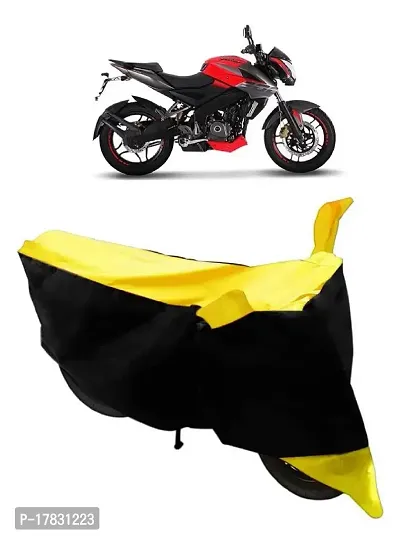 GUBBINS Two Wheeler Bike Cover Compatible with Bajaj Pulsar 200 NS DTS-i Water Resistant UV Protection Cover (Yellow)