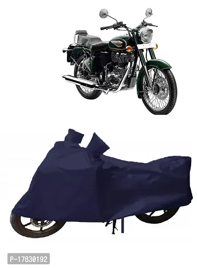 GUBBINS Presents Water Resistant Heatproof Cover Made for Royal Enfield Bullet 500 Dustproof Cover (Navy Blue)