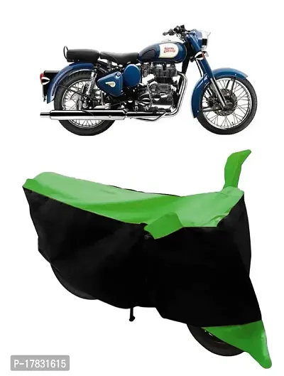 GUBBINS Two Wheeler Bike Cover Compatible with Royal Enfield Bullet 350 Water Resistant UV Protection Cover (Green)