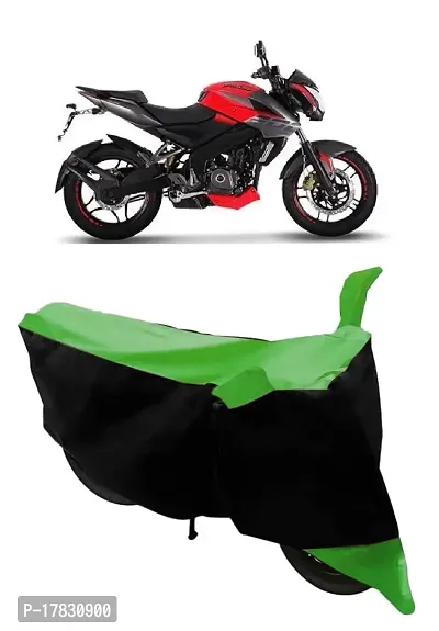 GUBBINS Two Wheeler Bike Cover Compatible with Bajaj Pulsar 200 NS DTS-i Water Resistant UV Protection Cover (Green)