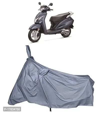 GUBBINS Presents Water Resistant Heatproof Cover Made for Honda Activa 125 Dustproof Cover (Silver)