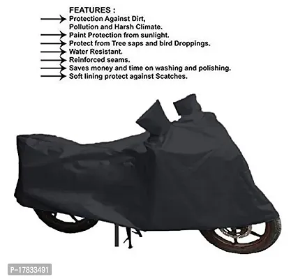 GUBBINS Presents Water Resistant Heatproof Cover Made for Royal Enfield Bullet 500 Dustproof Cover (Black)-thumb3