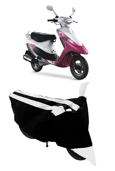 GUBBINS Semi Waterproof Motorcycle Cover Compatible with TVS Scooty Pep+ All Weather Dustproof Cover