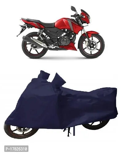 GUBBINS Presents Water Resistant Heatproof Cover Made for TVS Apache RTR 160 Dustproof Cover (Navy Blue)