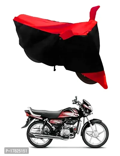 GUBBINS Two Wheeler Bike Cover Compatible with Hero HF Water Resistant UV Protection Cover (Red)