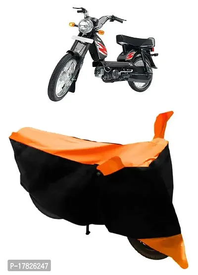 GUBBINS Two Wheeler Bike Cover Compatible with TVS Heavy Duty Super XL Water Resistant UV Protection Cover (Orange)