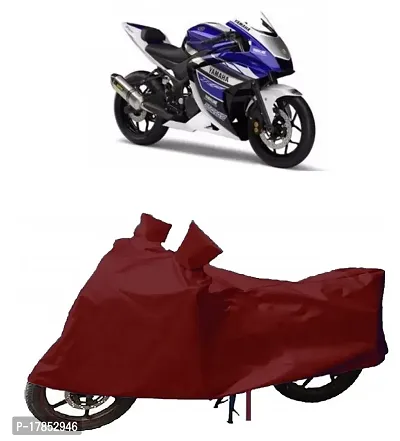 GUBBINS Presents Water Resistant  Heatproof Cover Made for Yamaha YZF R25 Dustproof Cover (Maroon)-thumb0