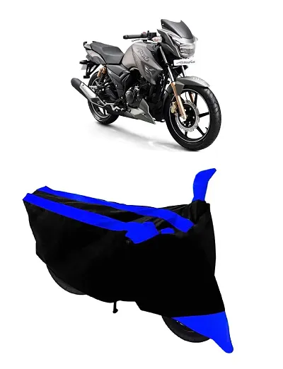 GUBBINS Semi Waterproof Motorcycle Cover Compatible with TVS Apache RTR 180 All Weather Dustproof Cover