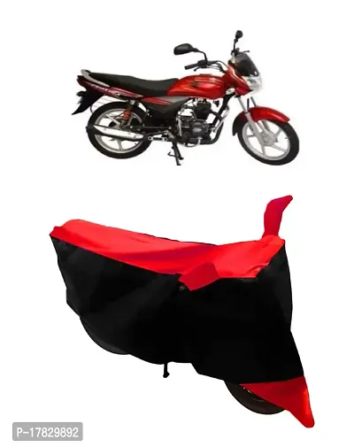 GUBBINS Two Wheeler Bike Cover Compatible with Bajaj Platina Water Resistant UV Protection Cover (Red)