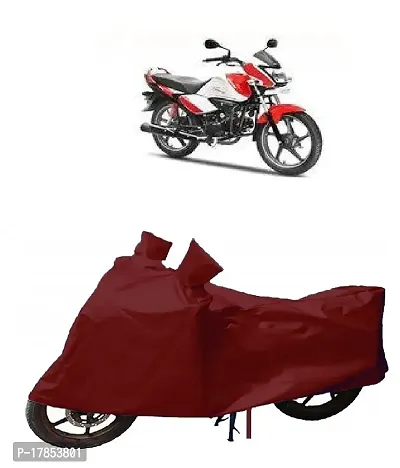 GUBBINS Presents Water Resistant  Heatproof Cover Made for Hero Splendor I Smart Dustproof Cover (Maroon)