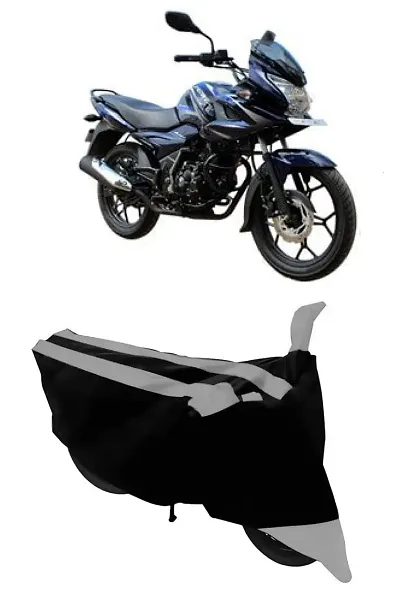 GUBBINS Semi Waterproof Motorcycle Cover Compatible with Bajaj Discover All Weather Dustproof Cover