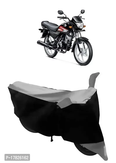 GUBBINS Two Wheeler Bike Cover Compatible with Honda CD 110 Dream Water Resistant UV Protection Cover (Grey)-thumb0