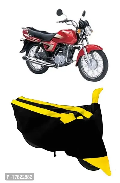 GUBBINS Semi Waterproof Motorcycle Cover Compatible with Suzuki Heat All Weather Dustproof Cover (Yellow)