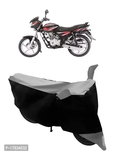 GUBBINS Two Wheeler Bike Cover Compatible with Bajaj Discover 125 DTS-i Water Resistant UV Protection Cover (Grey)