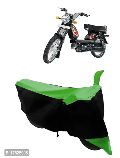 GUBBINS Two Wheeler Bike Cover Compatible with TVS Heavy Duty Super XL Water Resistant UV Protection Cover (Green)