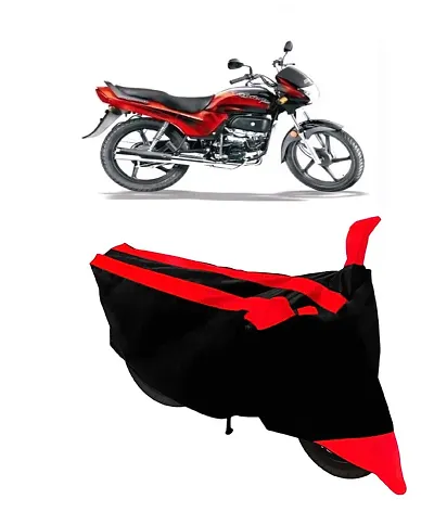 GUBBINS Semi Waterproof Motorcycle Cover Compatible with Hero Passion Plus All Weather Dustproof Cover