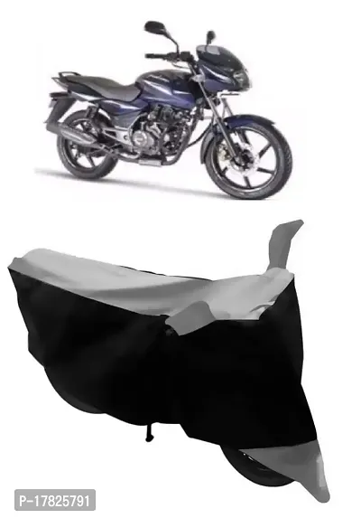 GUBBINS Two Wheeler Bike Cover Compatible with Bajaj Pulsar 150 Water Resistant UV Protection Cover (Grey)