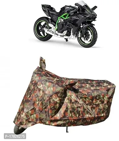 GUBBINS Presents Water Resistant Heatproof Cover Made for Kawasaki Ninja Dustproof Cover (Military)