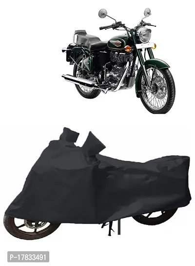 GUBBINS Presents Water Resistant Heatproof Cover Made for Royal Enfield Bullet 500 Dustproof Cover (Black)