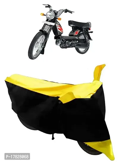 GUBBINS Two Wheeler Bike Cover Compatible with TVS Heavy Duty Super XL Water Resistant UV Protection Cover (Yellow)