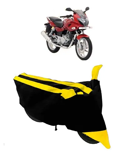 GUBBINS Semi Waterproof Motorcycle Cover Compatible with Bajaj Pulsar 220 DTS-i All Weather Dustproof Cover