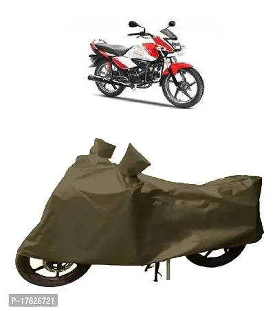 GUBBINS Presents Water Resistant Heatproof Cover Made for Hero Splendor I Smart Dustproof Cover (Olive Green)