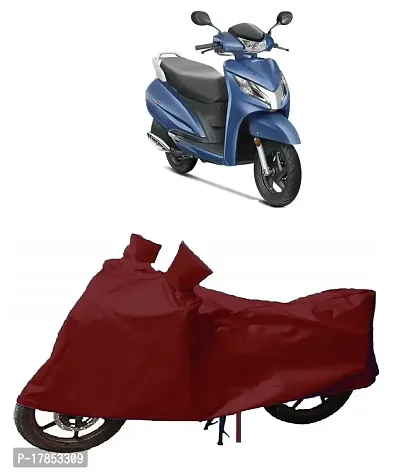 GUBBINS Presents Water Resistant  Heatproof Cover Made for Honda Activa Dustproof Cover (Maroon)