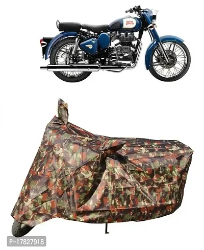 GUBBINS Presents Water Resistant Heatproof Cover Made for Royal Enfield Bullet 350 Dustproof Cover (Military)