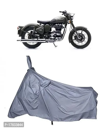 GUBBINS Presents Water Resistant Heatproof Cover Made for Royal Enfield Battle Dustproof Cover (Silver)