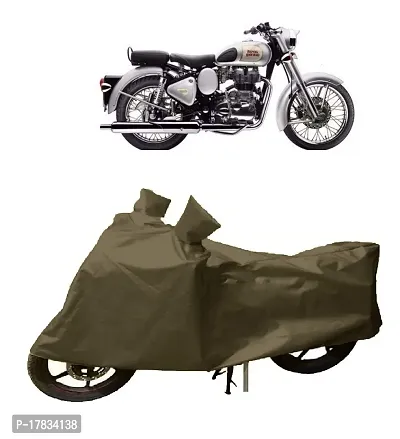 GUBBINS Presents Water Resistant Heatproof Cover Made for Royal Enfield Classic 350 Dustproof Cover (Olive Green)