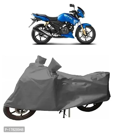 GUBBINS Presents Water Resistant Heatproof Cover Made for TVS Apache Dustproof Cover (Grey)