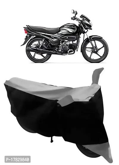 GUBBINS Two Wheeler Bike Cover Compatible with Hero Super Splendor Water Resistant UV Protection Cover (Grey)