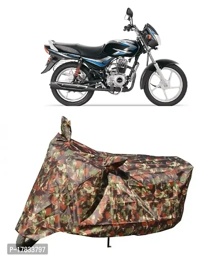 GUBBINS Presents Water Resistant Heatproof Cover Made for Bajaj CT 100 Dustproof Cover (Military)