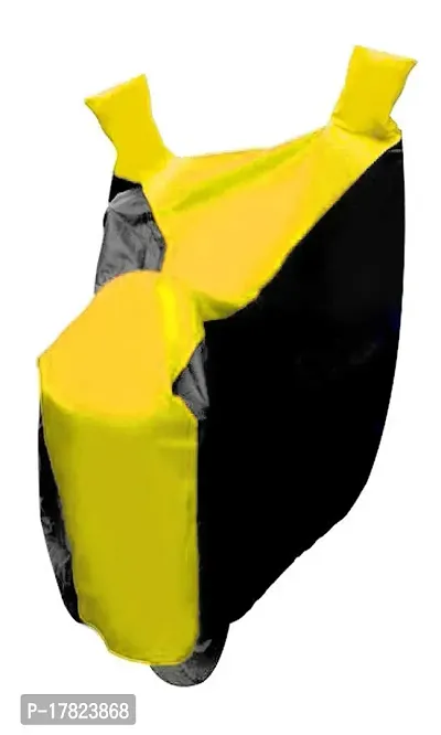 GUBBINS Two Wheeler Bike Cover - Dustproof and UV Resistant Bike Cover Compatible with Yamaha R15 V3 Water Resistant Cover - Easy Installation (Yellow Stripe)-thumb4