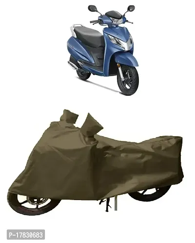 GUBBINS Presents Water Resistant Heatproof Cover Made for Honda Activa Dustproof Cover (Olive Green)