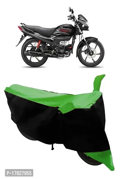 GUBBINS Two Wheeler Bike Cover Compatible with Hero Passion Pro Water Resistant UV Protection Cover (Green)