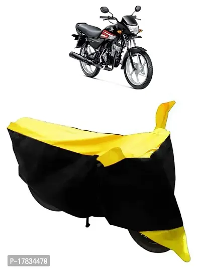 GUBBINS Two Wheeler Bike Cover Compatible with Honda CD 110 Dream Water Resistant UV Protection Cover (Yellow)