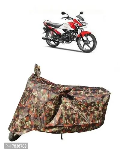 GUBBINS Presents Water Resistant Heatproof Cover Made for Hero Splendor I Smart Dustproof Cover (Military)