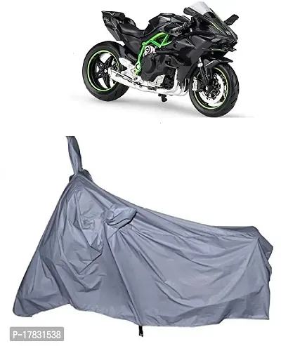 GUBBINS Presents Water Resistant Heatproof Cover Made for Kawasaki Ninja Dustproof Cover (Silver)