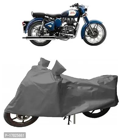 GUBBINS Presents Water Resistant Heatproof Cover Made for Royal Enfield Bullet 350 Dustproof Cover (Grey)