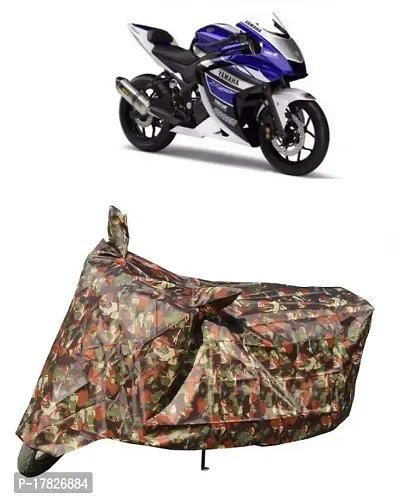 GUBBINS Presents Water Resistant Heatproof Cover Made for Yamaha YZF R25 Dustproof Cover (Military)-thumb0