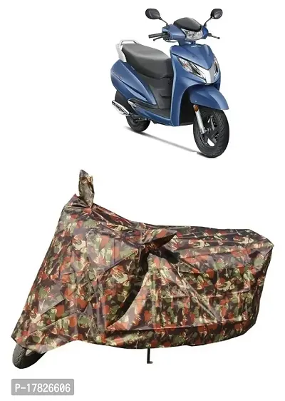 GUBBINS Presents Water Resistant Heatproof Cover Made for Honda Activa Dustproof Cover (Military)