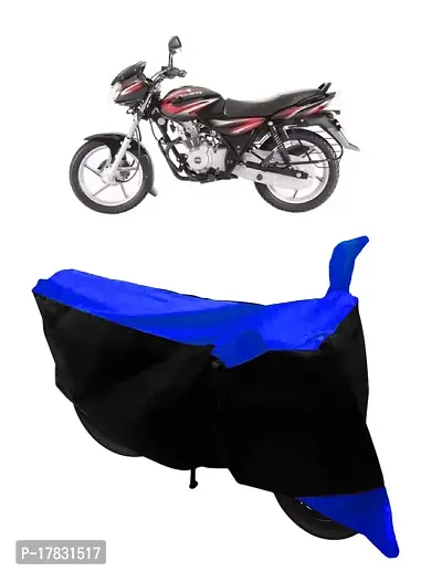 GUBBINS Two Wheeler Bike Cover Compatible with Bajaj Discover 125 DTS-i Water Resistant UV Protection Cover (Blue)